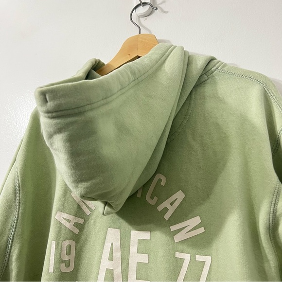 American Eagle Men’s Super Soft Fleece Hoodie XXL Mint Green Casual Streetwear - Picture 5 of 11